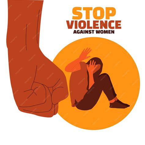 Ilustración Del Día Para Detener La Violencia Contra Las Mujeres