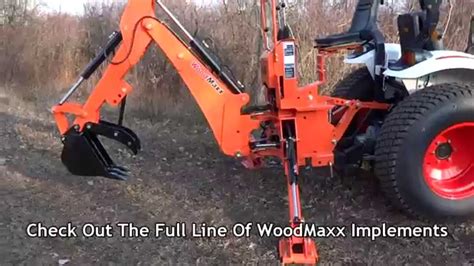 Woodmaxx Wm 7600 3 Point Hitch Backhoe Attachment 2015 Youtube