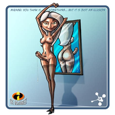 Rule 34 1futa Ass Breasts Disney Futanari Intersex Mirage The Incredibles Mirror Penis Pixar