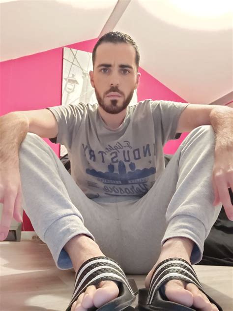 Male feet adilette Tony Bartolini | Summer outfits men, Mens loungewear