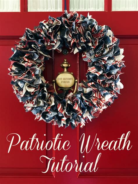 Patriotic Wreath Tutorial Simple Sojourns