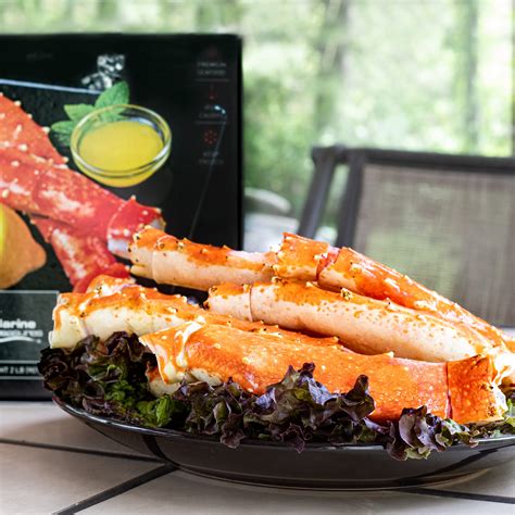 Marine Treasures Pre Cut King Crab Merus 2lb Box Premium Leg Meat