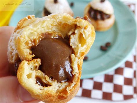 Riponiamolo in frigo… anche se non ci resterà a lungo! BIGNÈ CON CREMA AL CAFFÈ SENZA UOVA - i pasticci(ni) di Nina