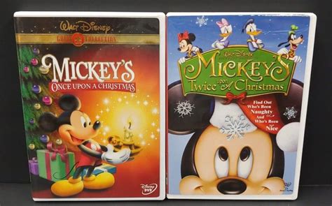 Mickeys Once Upon And Twice Upon A Christmas Dvds Dvd Movie Lot Kids