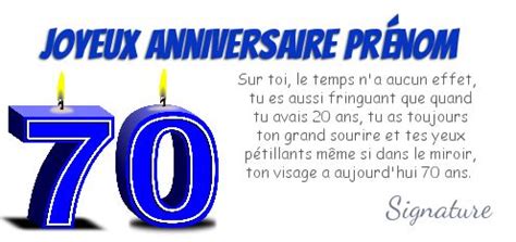 Texte Anniversaire 70 Ans Femme