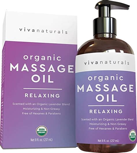 Organic Scented Massage Body Oil 8 Fl Oz Non Greasy Body Oil And Moisturizer Perfect For