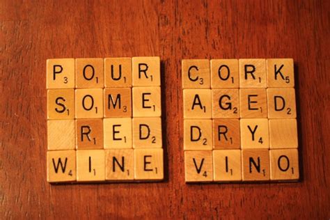 Scrabble Coasters With Recycled Wood Scrabble Tiles And Game Etsy