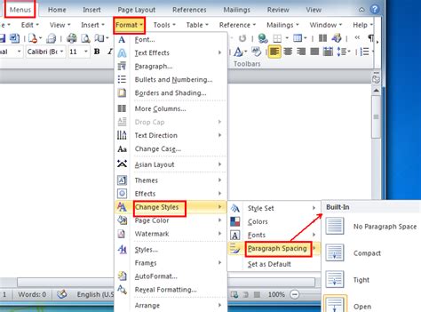 You can change the amount of space between your lines and paragraphs to give documents structure and improve readability. Where is the Paragraph Spacing in Word 2007, 2010, 2013 ...