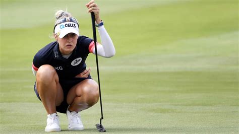 Nelly korda reacts to her putt on the 18th green as she celebrates winning the women's pga championship golf tournament. Nelly Korda dazzles in Round 2 of KPMG PGA: 'I just ...