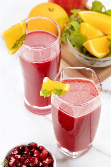 Orange Pomegranate Juice Recipe Done Within Four Steps