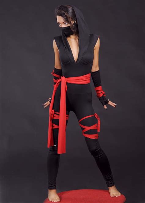 Just because he isn't born yet, doesn't mean he won't enjoy dressing up for halloween! Womens Sexy Gothic Ninja Costume