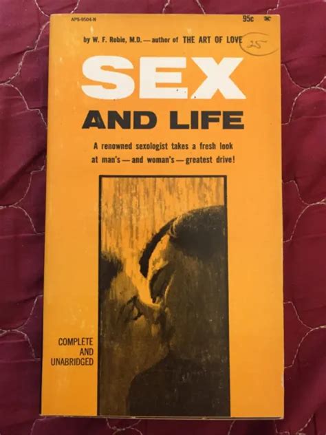 Sleaze Vintage Pb Gga Sex And Life By Robie Aps Book 9594n 1965 Vg