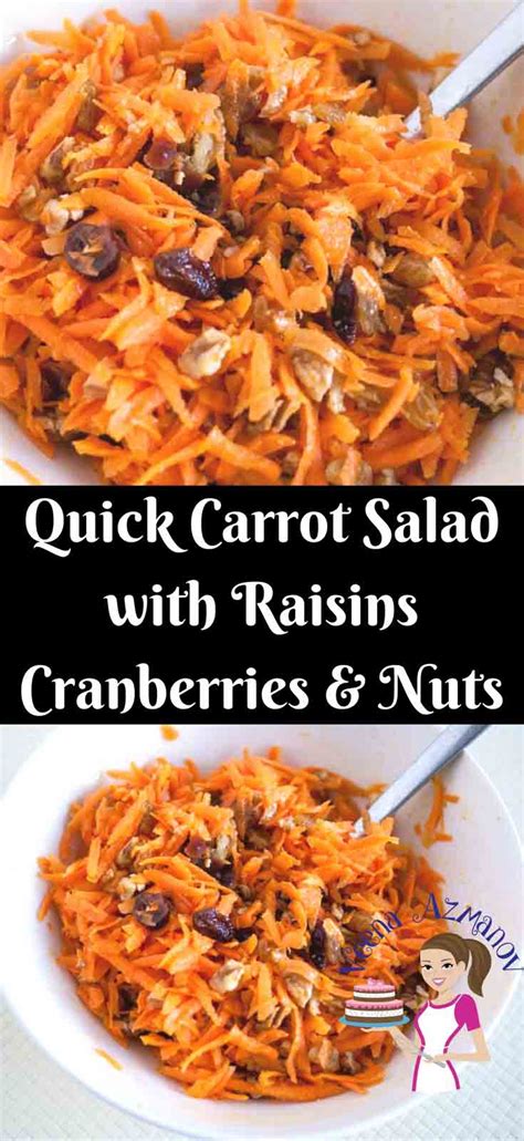 Easy creamy potato salad recipe with lots of tips for making it best, including the best potatoes to use and how to cook them. Quick Carrot Salad with Raisins, Cranberries, and Nuts ...