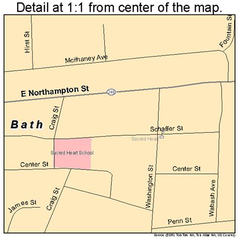 Bath Pennsylvania Street Map