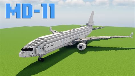 Minecraft Mcdonnell Douglas Md 11 Plane Tutorial Youtube