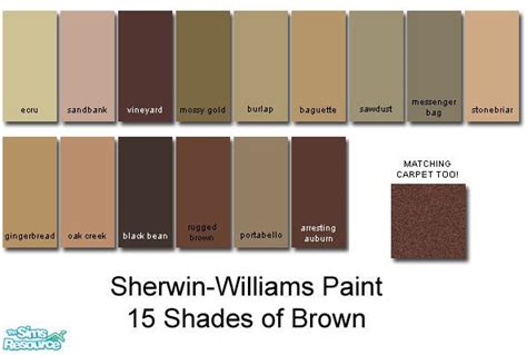 Rebelxgirls Sherwin Williams Brown Collection Dark Brown Paint Color