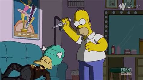 Homer And Sleeping Sideshow Mel