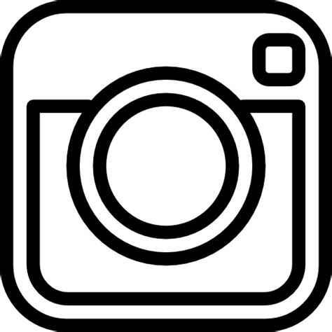 instagram icon black and white png 88033 free icons library