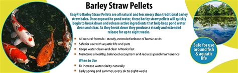 Easypro Ebp10 Barley Straw Pellets All Natural Fast