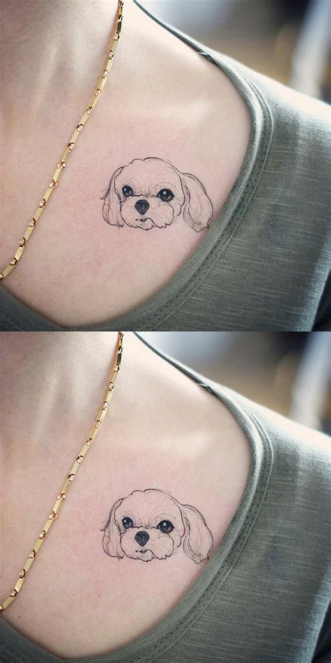 30 Cute Small & Simple Dog Tattoo Ideas for Women Animal Lovers – MyBodiArt