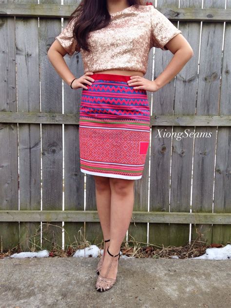 hmong-pencil-skirt-in-red-small-see-item-by-xiongseams-on-etsy