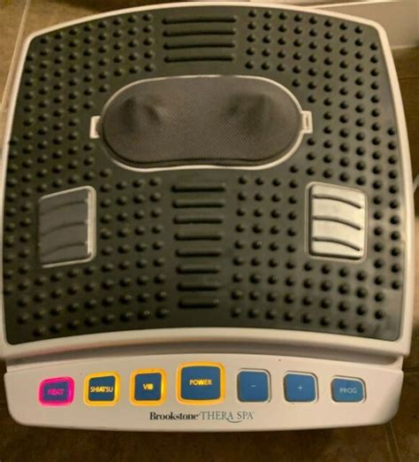 Brookstone Thera Spa Oscillating Vibrating Heated Shiatsu Foot Massager Works Ebay
