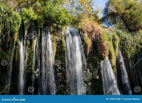 Famous Kursunlu Waterfalls In Antalya Turkey Stock Photo Image Of