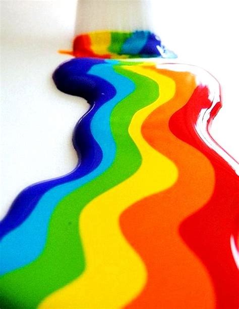Rainbow Colors De Larc En Ciel Toni Kami Colorful Paint Color Wave