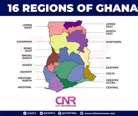 16 Regions Of Ghana Citinewsroom Comprehensive News In Ghana