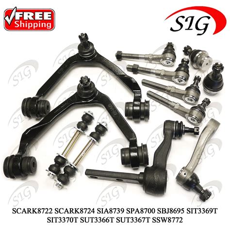 12pc Jpn Front Suspension Kit For Ford F150 4wd 1997 1998 1999 2000