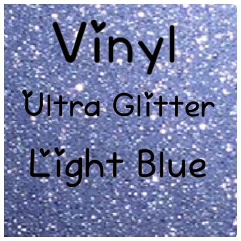 Vinyl Ultra Light Blue Glitter Craft Vinyl Premium Vinyl 2 Etsy