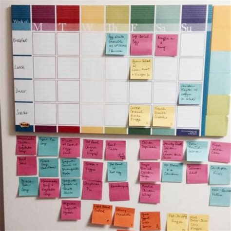 Diy Meal Planning Board Genius Idea For Planning Meals For Each Day