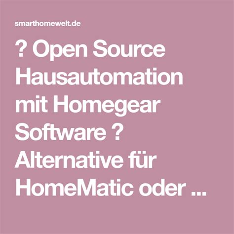 Open source is source code that is made freely available for possible modification and redistribution. Homegear Open Source als Homematic Alternative ...