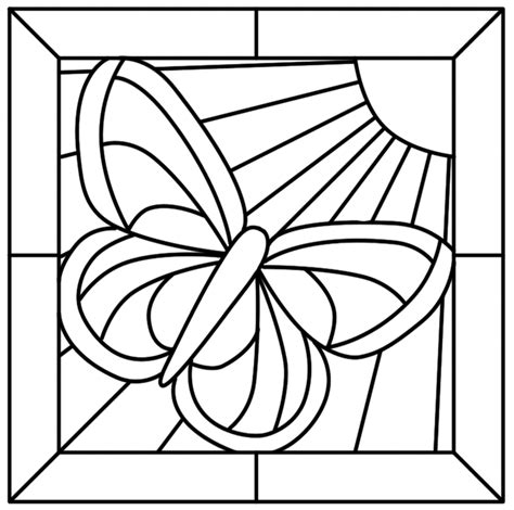 Sowieso is pasen altijd al een feest geweest waarbij ieders creativiteit wordt gestimuleerd. butterfly stained glass | Stained glass patterns free ...