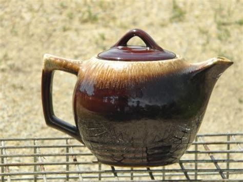 Mccoy Pottery Brown Drip Glaze Teapot Vintage Tea Pot