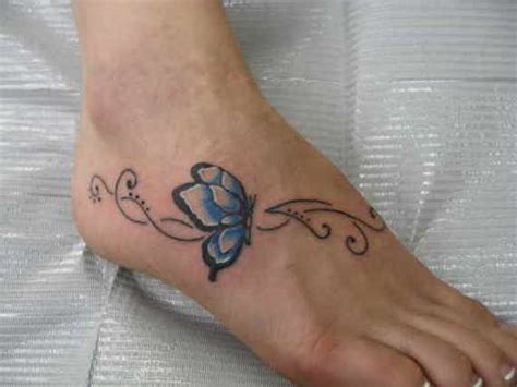 35 Splendid Foot Butterfly Tattoos And Designs