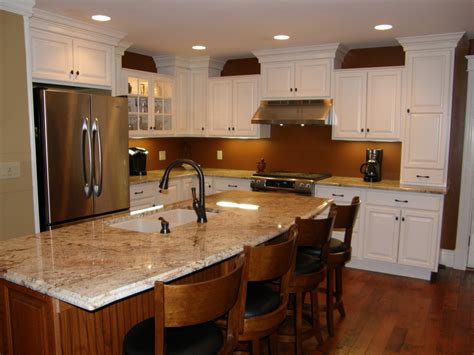 50 white kitchen cabinets to brighten up your cooking space. Soft Cream Cabinetry with Oak Island - Traditional ...