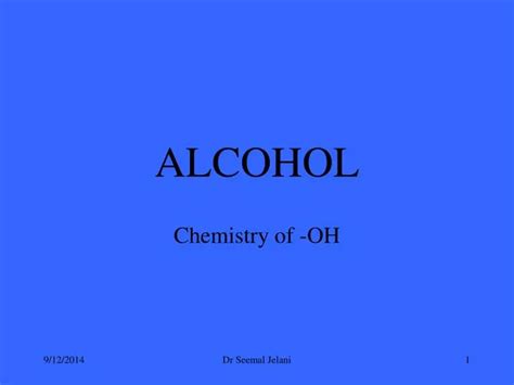 Ppt Alcohol Powerpoint Presentation Free Download Id4296802