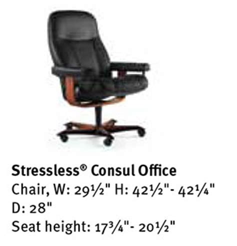 An additional pad of soft. Stressless Consul Office Desk Chair by Ekornes Seating ...