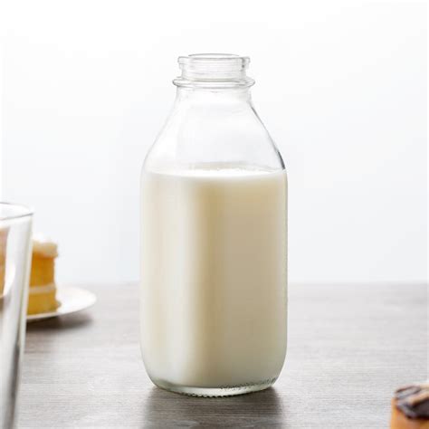 Libbey 92129 33 5 Oz Glass Milk Bottle 24 Case