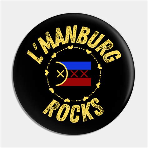 Lmanburg Rocks With Cute Flag Lmanburg Dream Team Smp Pin