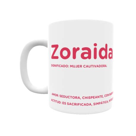 Taza Con El Significado Del Nombre Zoraida