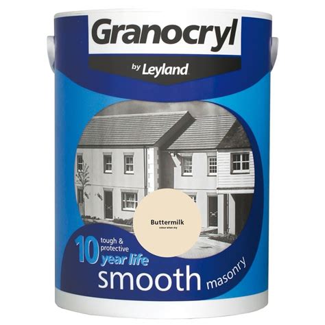 Granocryl Smooth Masonry Paint Buttermilk 5l Bandm