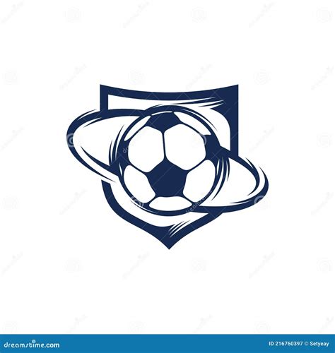 Soccer Logo Design Vector Illustration Creative Football Logo Design