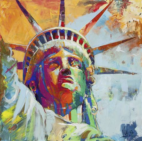 Statue Of Liberty 180x180cm709x709 Inch Acrylic On Canvas
