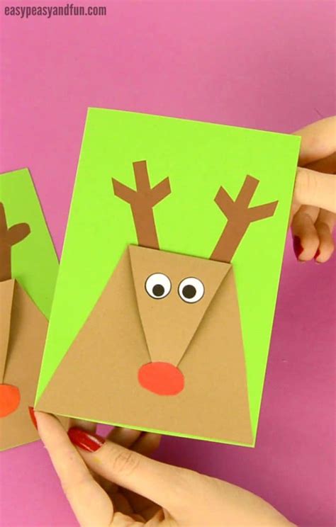 Reindeer Christmas Card Easy Peasy And Fun