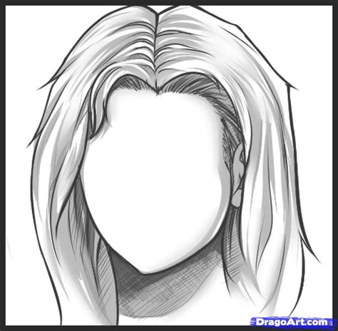 Girl With Long Hair Drawing At Explore Collection