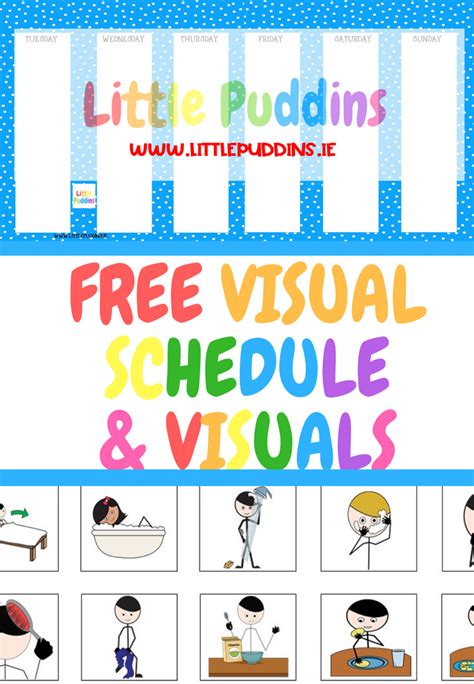 Free Printable Visual Schedule Free Printable Templates