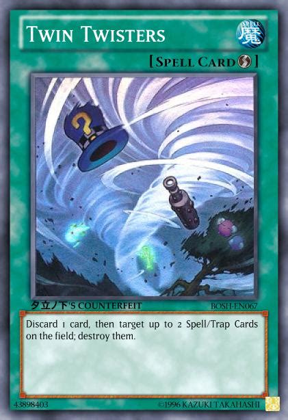 Fanmade Yu Gi Oh Card [s] Twin Twister