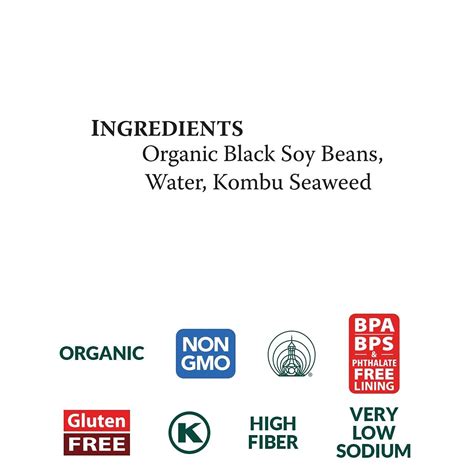 Eden Organic Black Soybeans 15 Oz Can Complete Protein No Salt Non